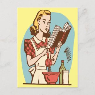 Cartão Postal Preparando aquele prato especial!