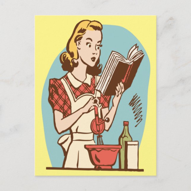 Cartão Postal Preparando aquele prato especial! (Frente)