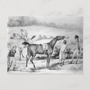 Cartão Postal Preparando-se para uma Corrida