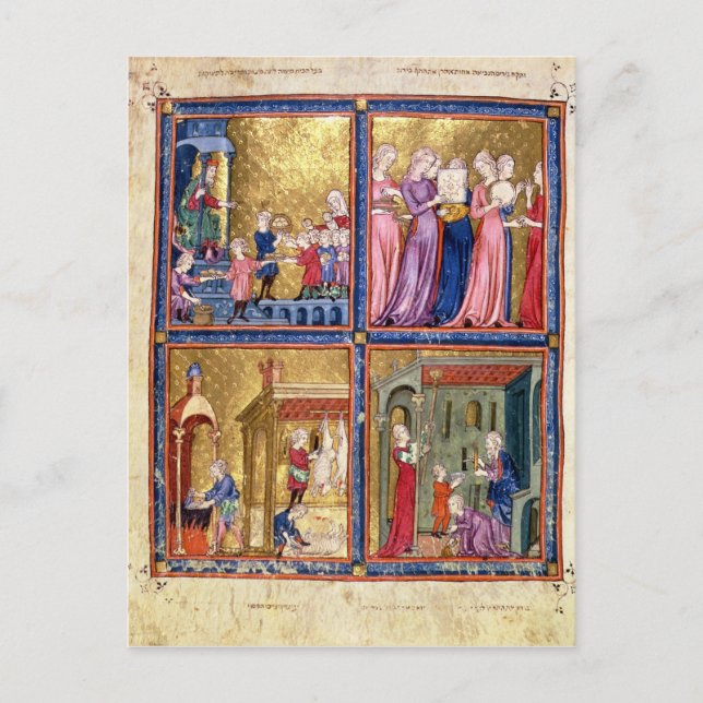 Cartão Postal Preparativos para a Páscoa (Frente)