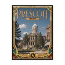 Prescott Arizona Arte Deco Vintage Idade Dourada