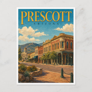 Cartão Postal Prescott Arizona Whiskey Row GeoSaga