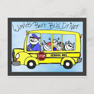 Cartão Postal Prescrições de apreciação do driver de barramento 