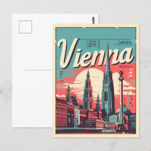 Cartão Postal Prescrições ilustradas da cidade áustria de Viena