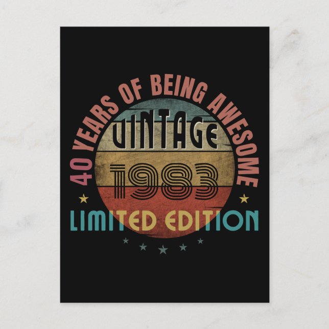 CARTÃO POSTAL PRESENETE DE ANIVERSÁRIO TENDÊNCIA INCRÍVEL ANO DE (Frente)