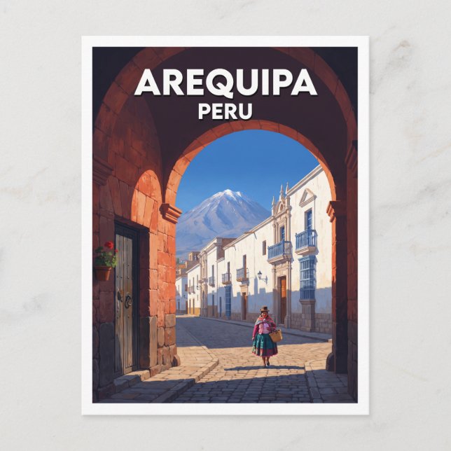 Cartão Postal Presente Arequipa Peru (Frente)