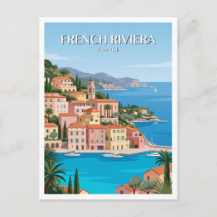Cartão Postal Presente da Cidade Velha de Villefranche-sur-Mer F