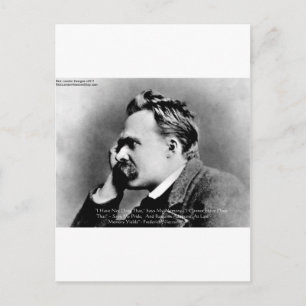 Cartão Postal Presente da citação de sabedoria de Nietzsche "Org