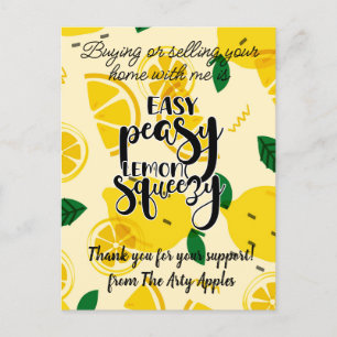 Cartão Postal presente de agradecimento ao cliente da equipe mar