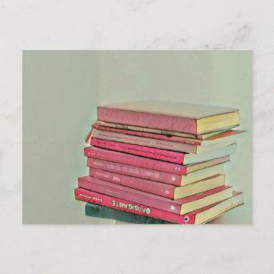 Cartão Postal presente de amante de livros legal