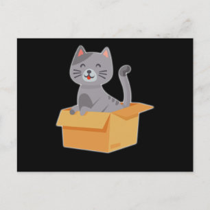 Cartão Postal Presente de Animal de Estimação Gato Desenho Diver