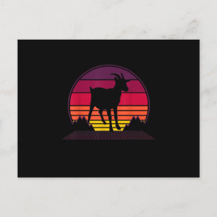 Cartão Postal Presente de Animal de Fazenda Divertido Vintage Re