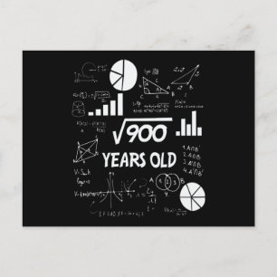 Cartão Postal Presente de Aniversário de 30 Anos para Professor