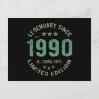 Presente de Aniversário de 35 Anos Lenda de 1990 P