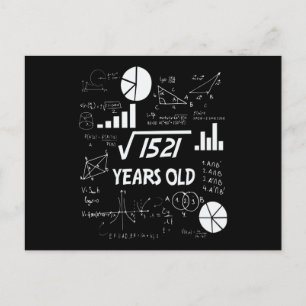 Cartão Postal Presente de Aniversário de 39 Anos para Professor 