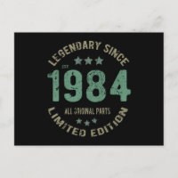 Presente de Aniversário de 41 Anos 1984 Lenda Pres