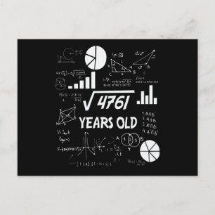 Cartão Postal Presente de aniversário de 69 anos para professor 