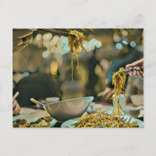 Cartão Postal presente de aniversário do Ramen