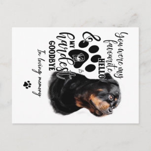Cartão Postal Presente de aniversário para dono de cachorro Gold