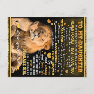 Cartão Postal Presente de Aniversário para Minha Esposa Leoa, Id