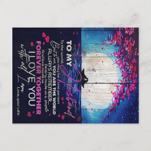 Cartão Postal Presente de Aniversário Para o Meu Marido   Carta 