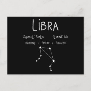 Cartão Postal Presente de Aniversário Signo do Zodíaco Astrologi