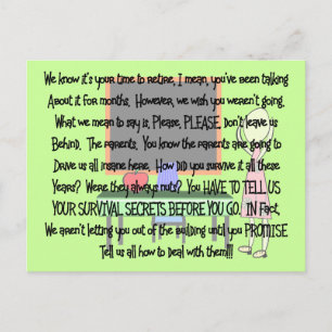 Cartão Postal Presente de Arte da História de "Pais Insanos" Ret