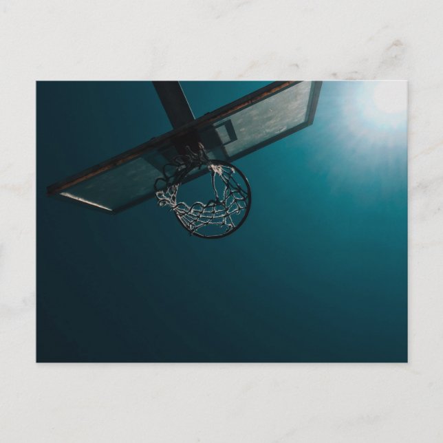 Cartão Postal Presente de basquete (Frente)
