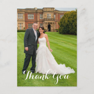 Cartão Postal Presente De Casamento Obrigado Foto Personalizada
