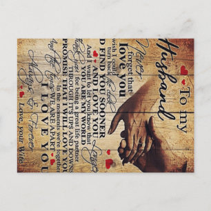 Cartão Postal Presente de Citações de Amor   Presente para o Meu