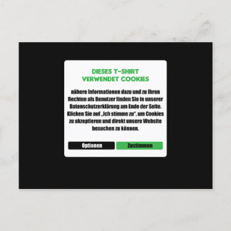 Cartão Postal Presente de Codificador do Programador de Cookies 