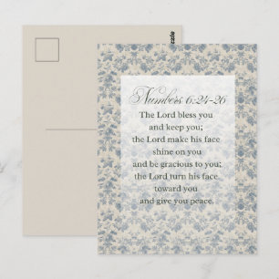 Cartão Postal Presente de Encorajamento Cristão Filipenses 4:6–7