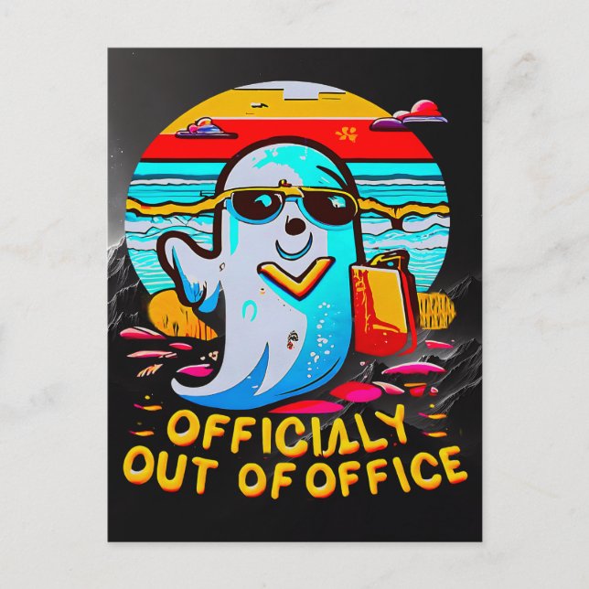 Cartão Postal Presente de Férias do Office para a Celebração do  (Frente)