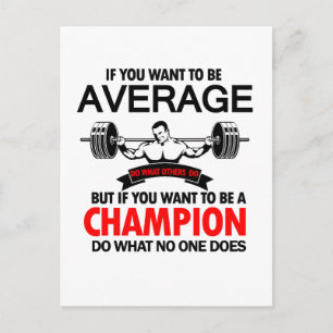 Cartão Postal presente de fisiculturista