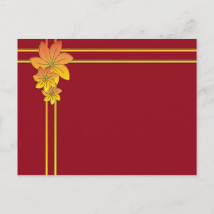 Cartão Postal Presente de Flor