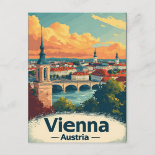 Cartão Postal Presente de Memória de Viena Áustria para Alguém E