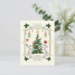 Cartão Postal Presente de Mikitiez no feriado de natal visco ram
