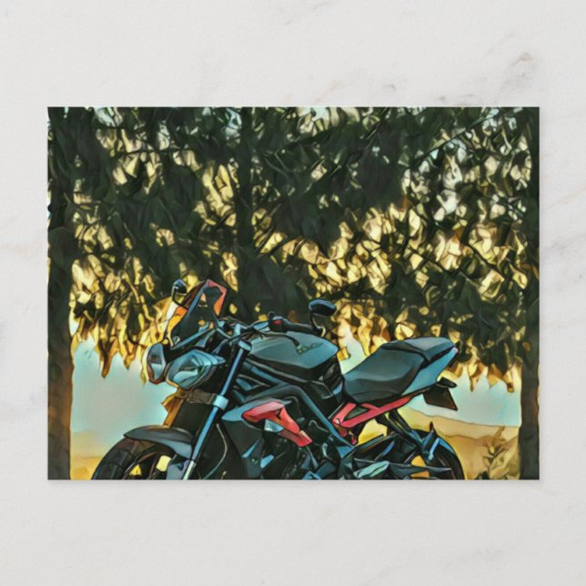 Cartão Postal Presente de motocicletas (Frente)