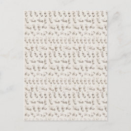 Cartão Postal Presente de Natal em Linguagem de Sinais ASL Vinta