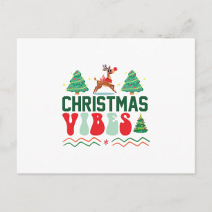 Cartão Postal Presente de Natal Vibes de Natal