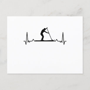 Cartão Postal Presente de Paddleboarding para Praticantes de Pad