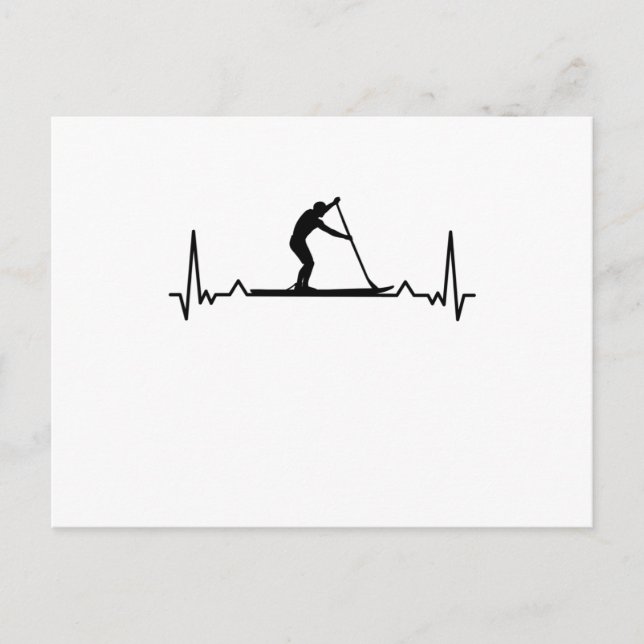 Cartão Postal Presente de Paddleboarding para Praticantes de Pad (Frente)