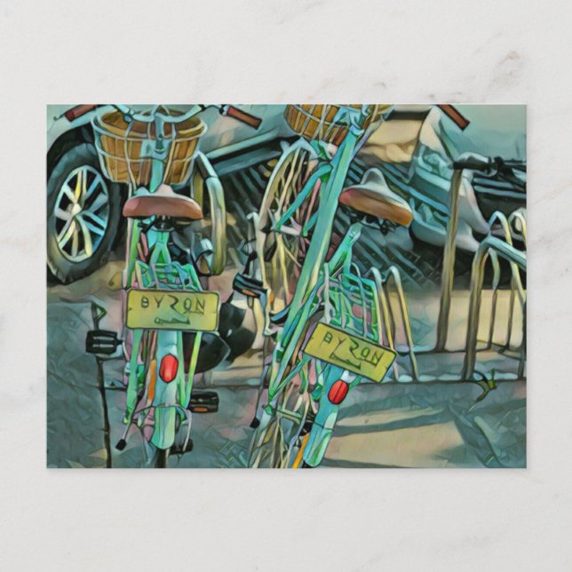 Cartão Postal Presente De Passagem Para Ciclista (Frente)