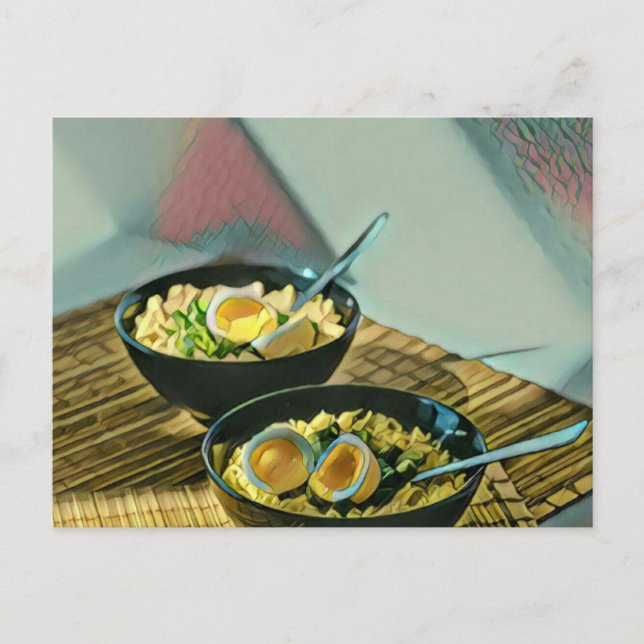 Cartão Postal Presente de Ramen Japonês (Frente)