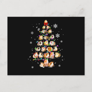 Cartão Postal Presente de Suíno Guiné   Porco Feliz de Natal