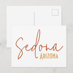 Cartão Postal Presente de Viagem Lembrança Sedona Arizona