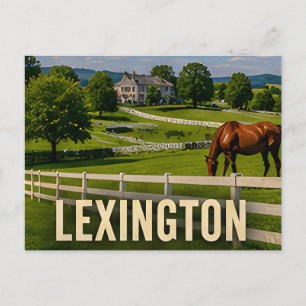 Cartão Postal Presente de Viagem Lexington Kentucky País dos Cav