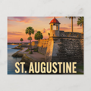 Cartão Postal Presente de viagem para a cidade costeira de St Au