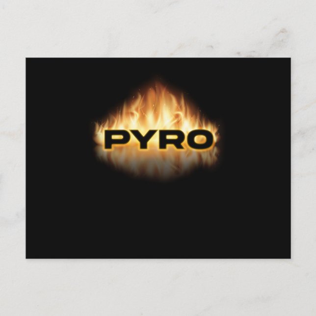 Cartão Postal Presente Divertido de Fogos de Artifício Pirotécni (Frente)