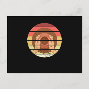 Cartão Postal Presente do artista de escultura da retro cerâmica